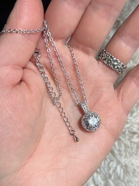 Bedazzled Silver Necklace